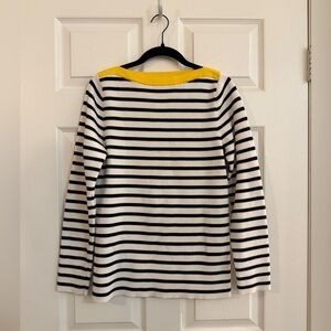 Vintage Lauren Ralph Lauren Black/White Striped Long Sleeve Top - Women’s XL